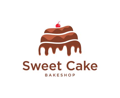 Sweet Shop logo design template. vector of cake with cherries 8709519 ...