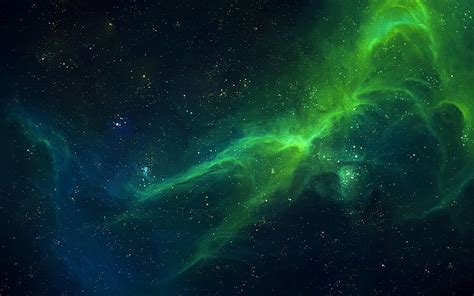 HD wallpaper: green clouds, space, space art, nebula, stars, TylerCreatesWorlds | Wallpaper Flare