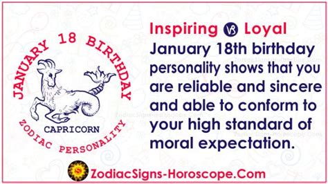 January 18 Zodiac (Capricorn) Horoscope Birthday Personality and Lucky ...