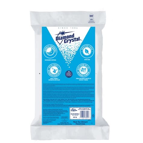 Diamond Crystal 40-lb Water Softener Salt Solar Crystals in the Water ...