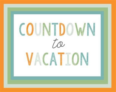 COUNTDOWN TO VACATION FREE PRINTABLES {A Fun Idea for Kids!}