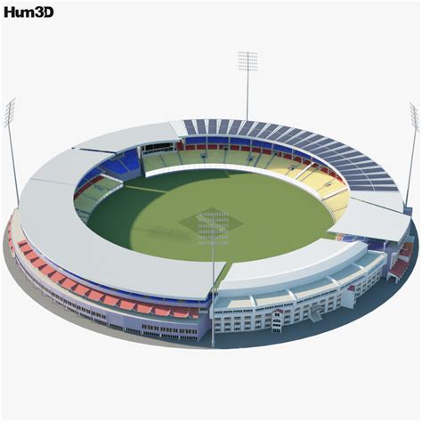 M.Chinnaswamy Stadium 3D-Modell - Herunterladen Architektur on 3DModels.org