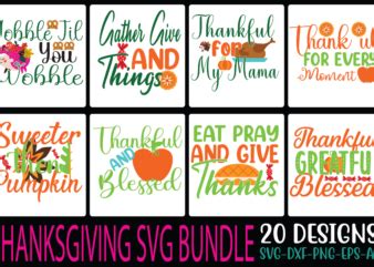 Thanksgiving svg bundle SVG Cut File - Buy t-shirt designs