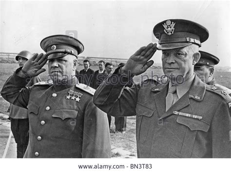 Stock Photo - GENERAL DWIGHT D EISENHOWER takes a salute at Moscow ...