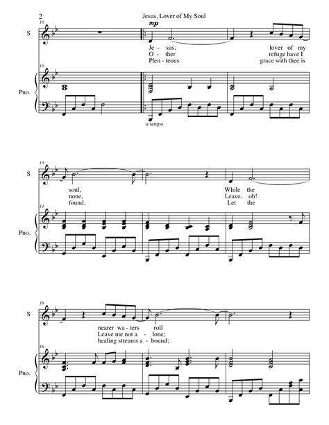 Jesus, Lover of My Soul Sheet Music by Chas Hathaway