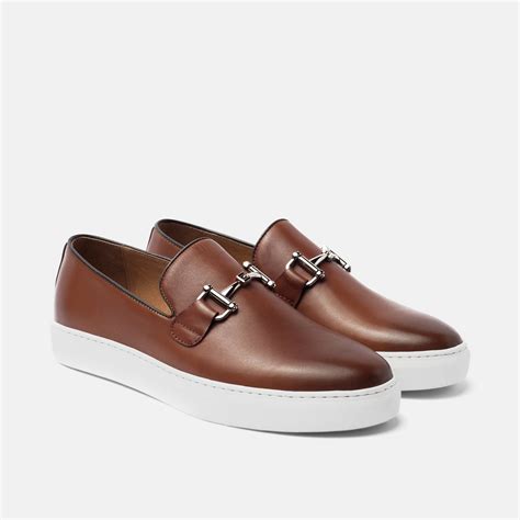 Boardwalk Mahogany Horse-Bit Sneakers - Marc Nolan | Best shoes for men, Dress shoes men, Mens ...