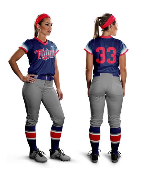 Featured Twins Navy Women’s Softball Uniform | All Pro Team Sports