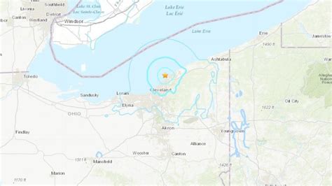 Magnitude 4.0 earthquake strikes off Ohio coast near Cleveland | WSYX