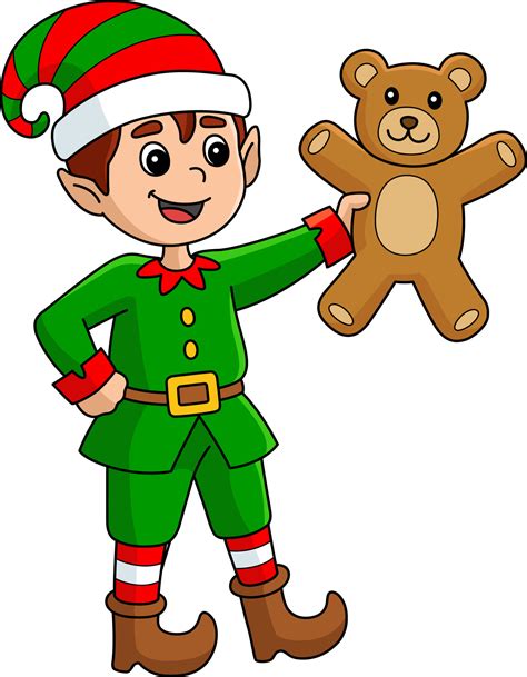 Christmas Elf Cartoon Colored Clipart Illustration 10789162 Vector Art at Vecteezy