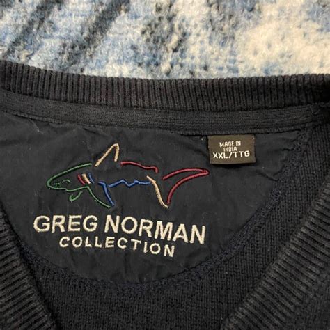 Greg Norman Greg Norman Sweater Vest Cotton Knit Vneck XXL Navy Golf | Grailed