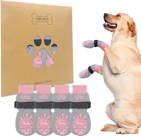 Amazon.com : BEAUTYZOO Non Slip Dog Socks for Small Medium Large Dogs ...