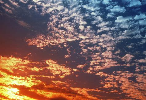 Cirrocumulus Clouds Seen In A Sunset Sky Photograph by Tony Craddock/science Photo Library ...