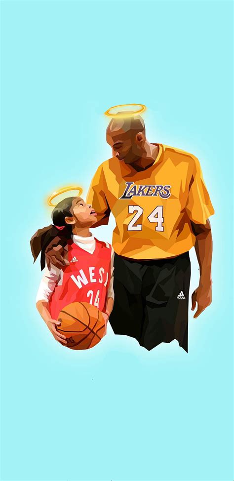 Kobe Bryant Gigi RIP, 24, basketball, bryant, gold, kobe, lakers, mamba, nba, HD phone wallpaper ...