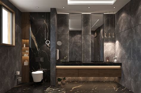 Modern Bathroom scene 3D model | CGTrader