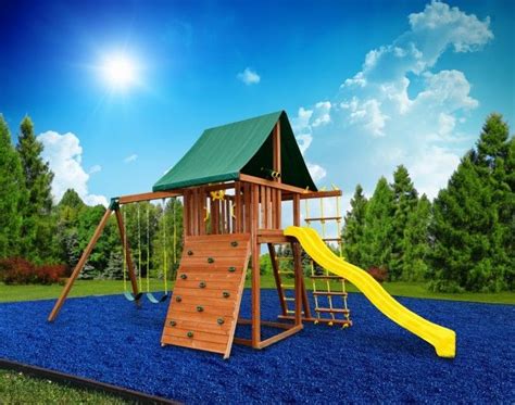 Blue Rubber Mulch in 40 lb bag | Rubber mulch, Backyard playground, Backyard entertaining