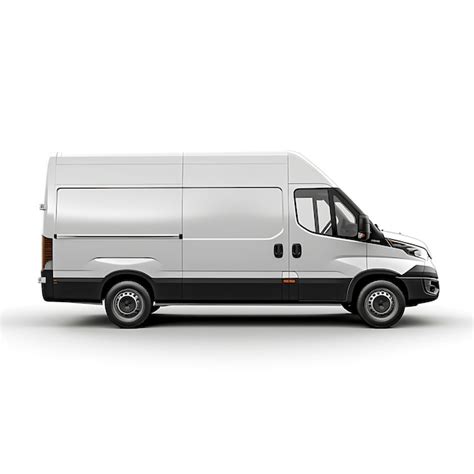 Premium AI Image | Isolated of Iveco Daily Electric Electric Cargo Van 2023 Model HighRoof on ...