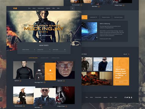 Vue Cinema Homepage Design by Emma Houghton on Dribbble