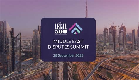 Middle East Disputes Summit 2023 – Events