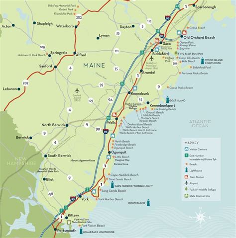 Plan Your Trip to Maine: Map of the Maine Beaches Region - The Maine Beaches | Maine beaches ...