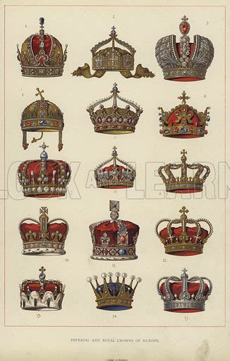 Imperial and Royal Crowns of Europe stock image | Look and Learn