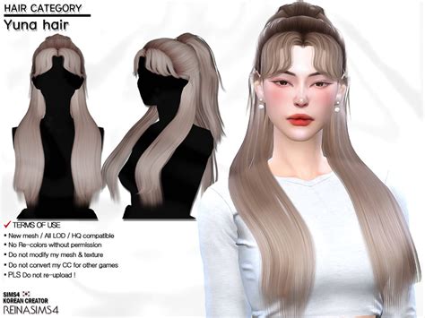 The Sims Resource - Yuna hair