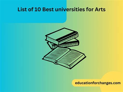 List of 10 Best universities for Arts - Education for Changes