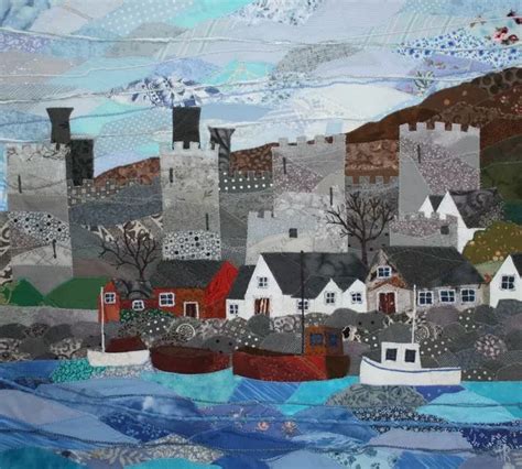 These beautiful pictures of Wales were created in textiles by hammer ...