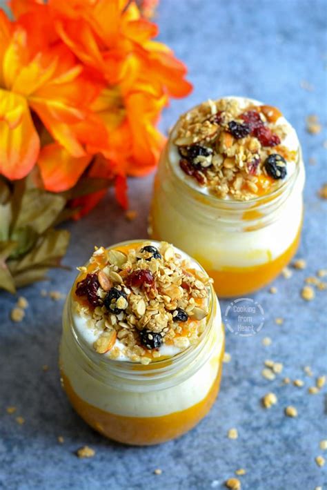 Mango Yogurt Parfait with Homemade Granola | Cooking From Heart