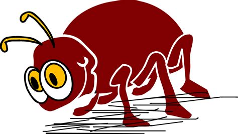 Download Bug, Funny, Maroon. Royalty-Free Vector Graphic - Pixabay