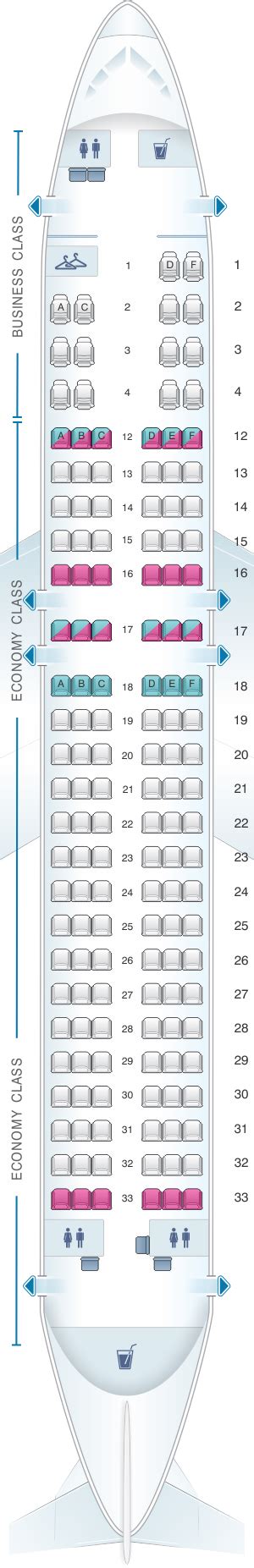 Seat Map Air Canada Airbus A320 200 | SeatMaestro