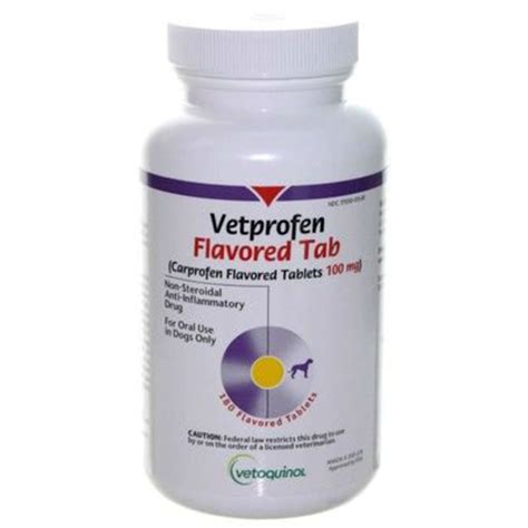 Vetprofen (Carprofen) 100 mg Flavor Tablets, 180 Count | Petco