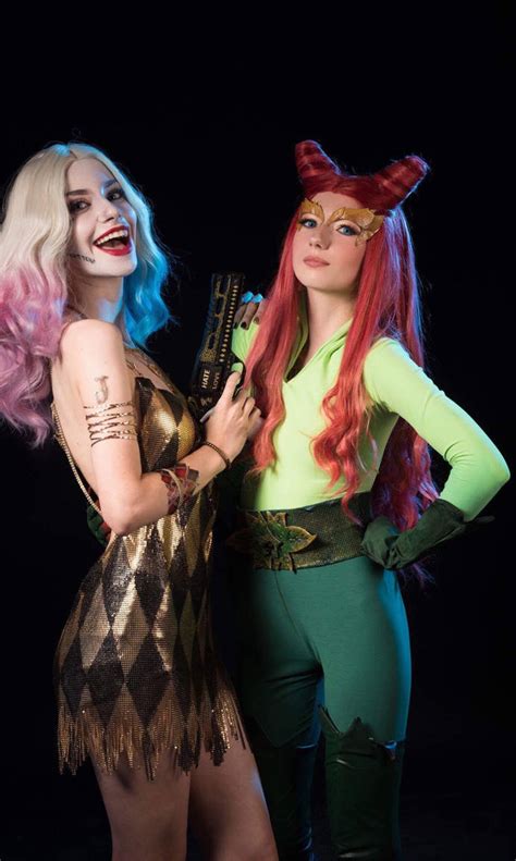 Harley Quinn and Poison Ivy by QuinzelCosplay on DeviantArt