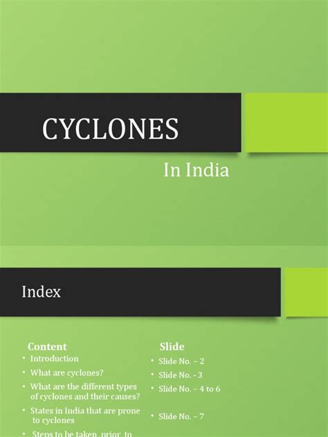 Project On Cyclones | PDF | Tropical Cyclones | Earth Phenomena