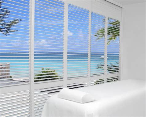 Palm Beach™ polysatin shutters | Window styles, Contemporary window treatments, Blinds