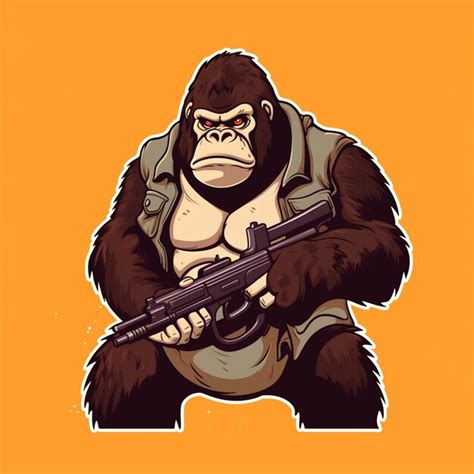 Premium AI Image | graphic of gorilla