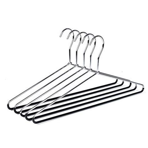 10 Metal Hangers Quality Heavy Duty Metal Coat Hangers with Non-Slip ...