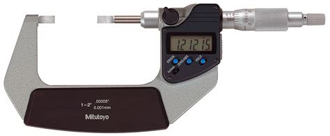 MITUTOYO Digital Blade Micrometer: Digital, 1 in to 2 in/25 to 50 mm Range - 6NPZ6|422-331-30 ...