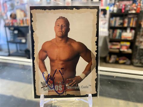 Garrison Lance Cade signed 2004 WWE Fleer Wrestling Card – First Row Collectibles