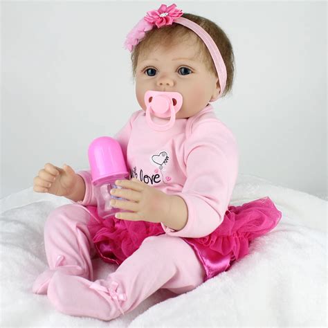 KAYDORA 22 Inches Silicone Reborn Baby Dolls Toys For Girls 3 Years Old Princess Top Baby Shower ...