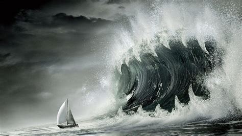 Tsunami Wallpapers - Top Free Tsunami Backgrounds - WallpaperAccess