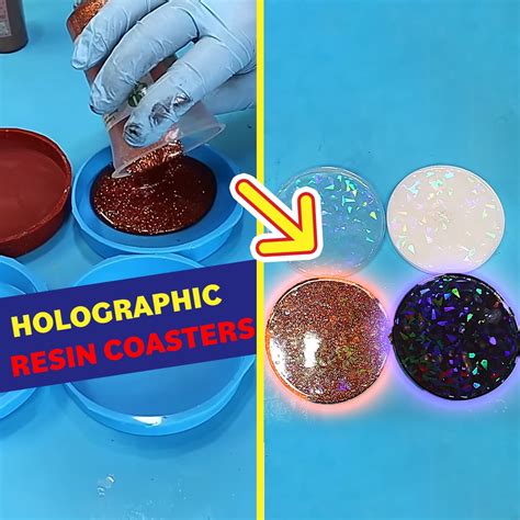 These Resin Coasters Are Holographic! | These Resin Coasters Are ...