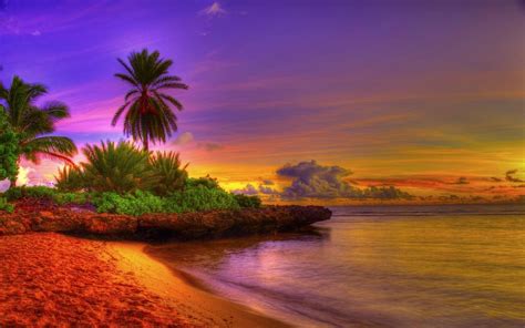 Tropical Beach Sunset Wallpapers - Wallpaper Cave