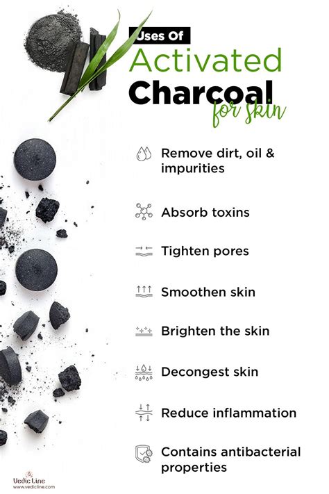 Activated charcoal Benefits: Uses of activated charcoal: Vedicline ...