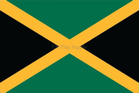 Jamaica Flag 3 x 5 ft. Indoor Display Flag