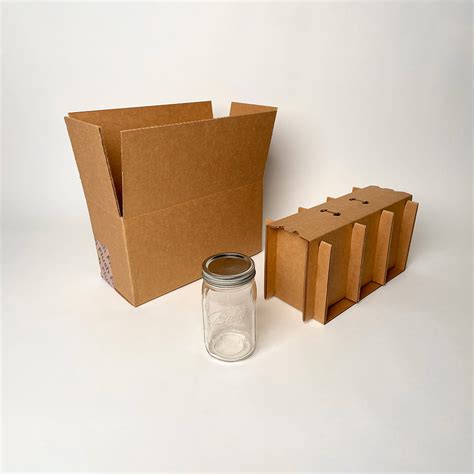 32 oz Ball Wide Mouth Mason Jar 3-Pack Shipper | Mason Jar Boxes