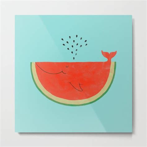 Don't Let The Seed Stop You From Enjoying The Watermelon Metal Art Print by Ilovedoodle - LARGE ...