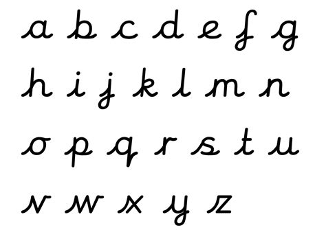 Cursive Alphabet Old Style | AlphabetWorksheetsFree.com