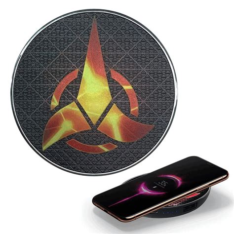 Star Trek Qi Wireless Charger | Klingon Logo | Star Trek Merchandise – Fametek