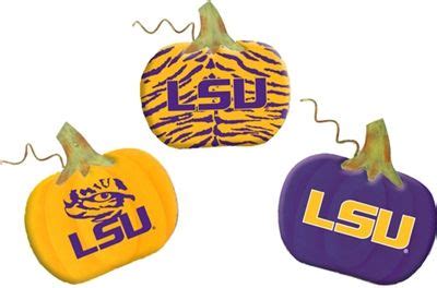 LSU Tigers Pumpkin Magnet Set - Asst. 3 | Lsu tigers, Lsu, Geaux tigers