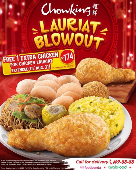 Chowking Chicken Lauriat Blow-Out